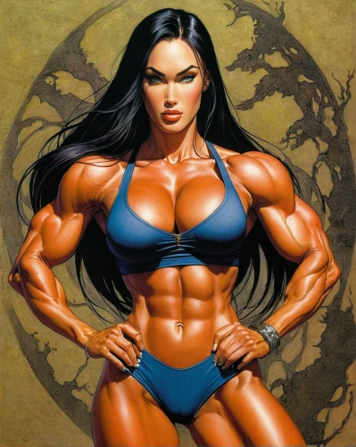 muscle woman,hard woman,strong woman,body building,body-building,anabolic,strong women,bodybuilder,woman strong,muscle icon,muscular,bodybuilding,female warrior,diet icon,shredded,muscled,bodybuilding supplement,su yan,hercules winner,fitness and figure competition,Illustration,Realistic Fantasy,Realistic Fantasy 04