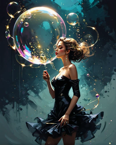 bubble blower,crystal ball-photography,crystal ball,soap bubbles,liquid bubble,soap bubble,bubble,bubbles,girl with speech bubble,think bubble,inflates soap bubbles,quarantine bubble,giant soap bubble,fantasy picture,alice in wonderland,magician,dreams catcher,waterglobe,little girl with balloons,wonderland,Conceptual Art,Fantasy,Fantasy 06