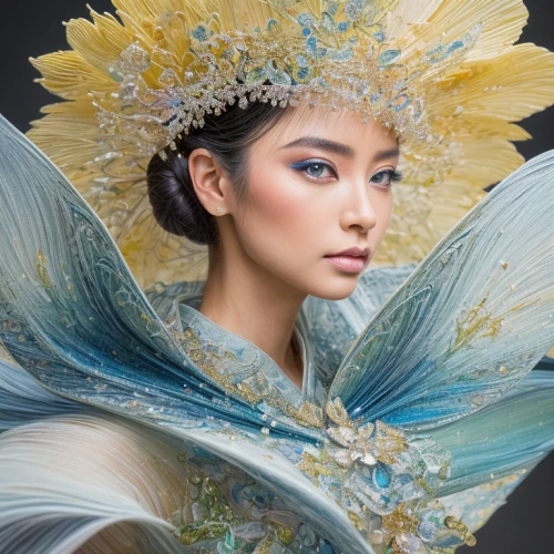fairy peacock,inner mongolian beauty,miss vietnam,asian costume,blue peacock,beautiful bonnet,peacock,feather headdress,taiwanese opera,oriental princess,chinese art,peacock feathers,headdress,vietnamese woman,azerbaijan azn,fairy queen,teal blue asia,suit of the snow maiden,headpiece,xuan lian