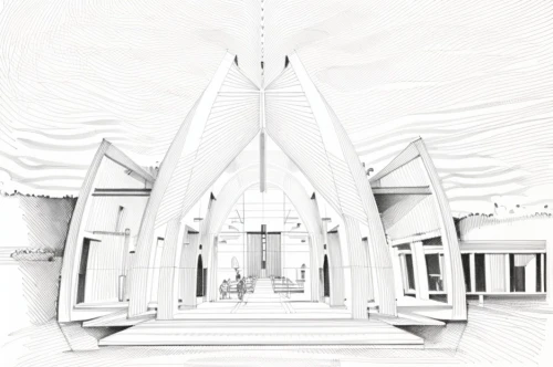 white temple,roof truss,temples,tabernacle,white room,stage design,3d rendering,frame drawing,temple fade,jain temple,roof structures,cd cover,burr truss,rumah gadang,dhammakaya pagoda,shrine,whitespace,attic,scenography,buddhist temple,Design Sketch,Design Sketch,Hand-drawn Line Art