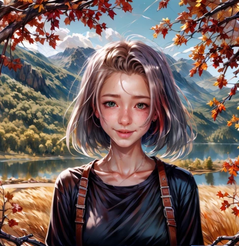 autumn icon,autumn background,portrait background,japanese sakura background,in the autumn,fantasy portrait,the autumn,autumn scenery,autumn,autumn theme,world digital painting,autumn frame,autumn day,autumn idyll,round autumn frame,girl portrait,girl with tree,landscape background,mystical portrait of a girl,custom portrait