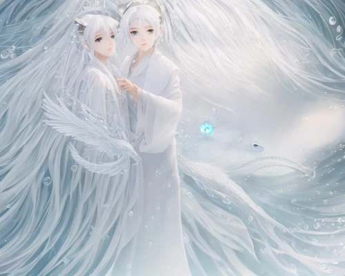 eternal snow,the snow queen,ice queen,white rose snow queen,winter dream,capricorn mother and child,white swan,father frost,angel's tears,winterblueher,swan lake,crying angel,fantasy picture,suit of the snow maiden,angels,ice princess,gemini,glory of the snow,angel and devil,angel wings,Game&Anime,Manga Characters,Fantasy