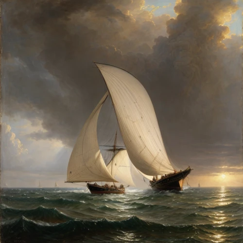sea sailing ship,sloop-of-war,barquentine,friendship sloop,sail boat,sailing vessel,sailing boat,sail ship,sailing-boat,sailer,baltimore clipper,regatta,sailing saw,keelboat,sailboat,sailing ship,landscape with sea,full-rigged ship,wherry,windjammer,Calligraphy,Painting,Nauticalism
