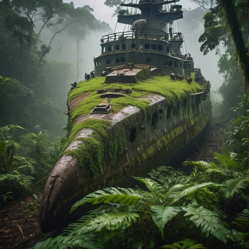 abandoned boat,ship wreck,sunken ship,the wreck of the ship,vietnam,rescue and salvage ship,shipwreck,ghost ship,sunken boat,alien ship,boat wreck,tank ship,amphibious warfare ship,amphibious assault ship,reefer ship,submersible,abandoned,concrete ship,rain forest,landing ship  tank,Photography,General,Cinematic
