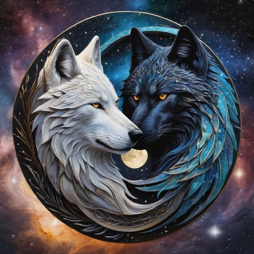 constellation wolf,wolf couple,two wolves,sun and moon,wolves,moon phase,yin-yang,the moon and the stars,howling wolf,yinyang,moon and star,yin yang,moon and star background,celestial bodies,full moon,yin and yang,full moon day,phase of the moon,wolf's milk,werewolves
