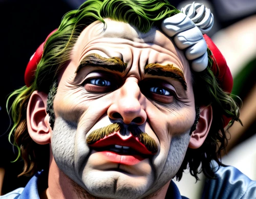 joker,rodeo clown,creepy clown,clown,scary clown,horror clown,ringmaster,comic style,caricaturist,pop art style,comicbook,cool pop art,popart,world digital painting,roy lichtenstein,pop art,uncle sam,digital painting,italian painter,harley