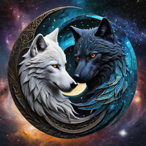 wolf couple,constellation wolf,two wolves,wolves,sun and moon,yinyang,the moon and the stars,howling wolf,yin-yang,moon phase,moon and star background,moon and star,werewolves,yin yang,celestial bodies,yin and yang,wolf,lunar phases,phase of the moon,moons