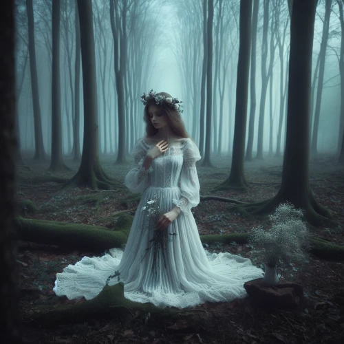 ballerina in the woods,enchanted forest,faerie,mystical portrait of a girl,fairy forest,faery,forest of dreams,dryad,fantasy picture,fairy queen,enchanted,dead bride,the enchantress,fairytale forest,conceptual photography,fairy tale,fairy tale character,haunted forest,fairytale,in the forest