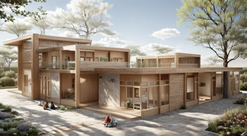 timber house,eco-construction,wooden house,dunes house,cubic house,summer house,eco hotel,archidaily,housebuilding,inverted cottage,residential house,modern house,holiday home,wooden houses,tree house,3d rendering,house in the forest,garden elevation,cube stilt houses,frame house