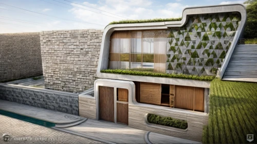 3d rendering,grass roof,cubic house,eco-construction,garden design sydney,roof landscape,residential house,modern house,garden buildings,inverted cottage,roof garden,landscape design sydney,modern architecture,small house,turf roof,mid century house,roof terrace,garden elevation,miniature house,dunes house,Architecture,Villa Residence,Masterpiece,Vernacular Modernism