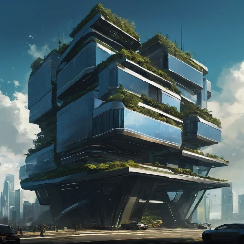 futuristic architecture,futuristic landscape,apartment block,skyscraper,cubic house,sky apartment,modern architecture,apartment building,the skyscraper,cube stilt houses,residential tower,mixed-use,modern office,futuristic art museum,cube house,urban design,sky space concept,eco-construction,futuristic,arhitecture,Conceptual Art,Fantasy,Fantasy 06