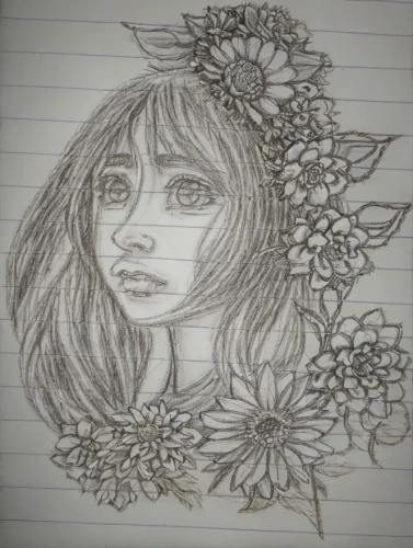 girl in flowers,elven flower,floral doodles,girl in a wreath,flower fairy,pencil and paper,wilted,rose drawing,flower drawing,garden fairy,girl drawing,flora,lotus art drawing,rose flower drawing,vintage drawing,floral design,girl in the garden,forget-me-not,flower line art,falling flowers