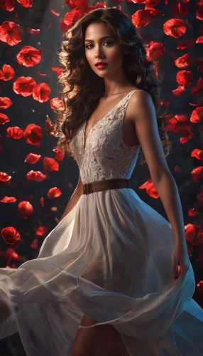 anemone honorine jobert,bridal clothing,rose white and red,rose petals,romantic look,red anemones,red anemone,image manipulation,social,wild roses,wedding dresses,rosa ' amber cover,romantic portrait,digital compositing,the sea maid,scent of roses,photoshop manipulation,debutante,mermaid background,crinoline,Photography,Artistic Photography,Artistic Photography 15
