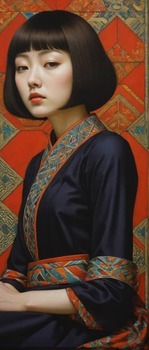 chinese art,japanese art,oriental painting,japanese woman,geisha girl,oriental girl,kimono fabric,geisha,asian woman,the japanese doll,japanese doll,oriental princess,taiwanese opera,oriental,rou jia mo,orientalism,asian vision,han thom,inner mongolian beauty,japanese patterns,Illustration,Realistic Fantasy,Realistic Fantasy 08