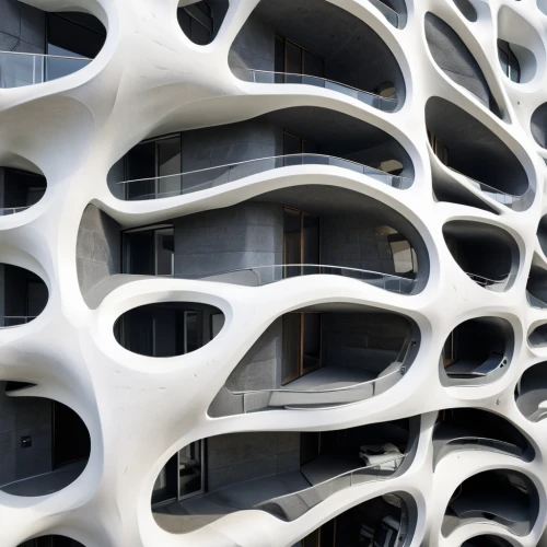 honeycomb structure,balconies,multi storey car park,building honeycomb,futuristic architecture,block balcony,kirrarchitecture,arhitecture,facade panels,forms,jewelry（architecture）,apartment block,lattice windows,modern architecture,sinuous,cubic house,architecture,apartment blocks,archidaily,lattice,Photography,General,Natural