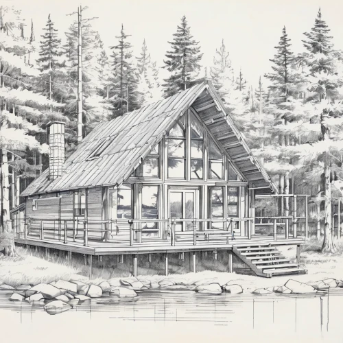 log cabin,log home,boat house,boathouse,house with lake,cottage,house drawing,summer cottage,wooden house,fisherman's house,small cabin,timber house,house in the forest,the cabin in the mountains,wooden hut,lodge,stilt house,winter house,wooden houses,house by the water,Unique,Design,Blueprint