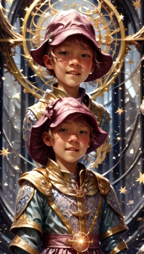 elves,hanging elves,libra,sterntaler,violet head elf,zodiac sign libra,the three magi,scandia gnomes,mod ornaments,fantasy portrait,prejmer,capricorn mother and child,amano,elf,portrait background,mary-gold,gemini,scandia gnome,emperor,little boy and girl