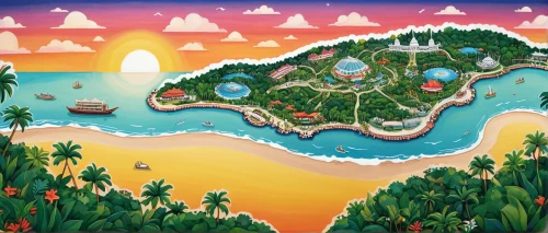 polynesia,an island far away landscape,islands,monkey island,tropical island,java island,mahogany bay,delight island,popeye village,rainbow world map,the island,south seas,island,kei islands,south pacific,southern island,ms island escape,uninhabited island,resort town,artificial islands,Illustration,Abstract Fantasy,Abstract Fantasy 12