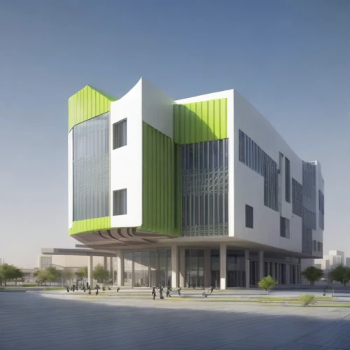 biotechnology research institute,modern building,new building,school design,modern architecture,new city hall,multistoreyed,greenbox,solar cell base,cube stilt houses,facade panels,office building,cubic house,3d rendering,new housing development,eco-construction,cube house,archidaily,metal cladding,glass facade