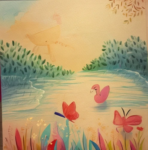 watercolor background,flower painting,meadow in pastel,pond flower,springtime background,water color,watercolor valentine box,lotus pond,water colors,lotus on pond,lily pond,fabric painting,watercolor floral background,river of life project,small meadow,garden pond,watercolor paint,flower water,watercolor baby items,watercolor painting,Game Scene Design,Game Scene Design,Freehand Style
