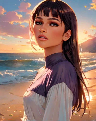 beach background,fantasy portrait,girl on the dune,rosa ' amber cover,sunset glow,by the sea,digital painting,romantic portrait,world digital painting,ocean,sea beach-marigold,moana,seaside,portrait background,girl portrait,sunset,ventura,sun and sea,beach scenery,maya