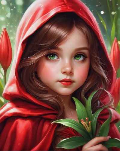 little red riding hood,red riding hood,red tulips,red flower,red petals,red coat,tulip background,red magnolia,flower background,tulip,red flowers,valentine gnome,scarlet witch,fairy tale character,flower painting,acerola,flora,queen of hearts,girl in flowers,fairy tale icons,Conceptual Art,Fantasy,Fantasy 03