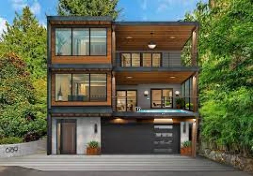 mid century house,smart house,modern architecture,modern house,two story house,timber house,wooden house,garage door,dunes house,cubic house,modern style,house shape,contemporary,residential property,floorplan home,house purchase,luxury real estate,half-timbered,beautiful home,frame house