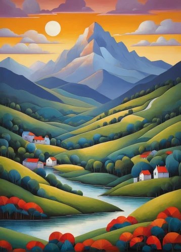 mountain landscape,mountain scene,carol colman,mountainous landscape,rural landscape,braque d'auvergne,landscape,high landscape,autumn landscape,volcanic landscape,home landscape,panoramic landscape,brook landscape,river landscape,khokhloma painting,the landscape of the mountains,martin fisher,autumn mountains,landscapes,mountain valley,Art,Artistic Painting,Artistic Painting 29