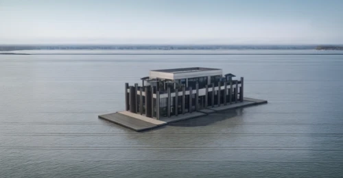artificial island,stilt house,cube stilt houses,very large floating structure,floating production storage and offloading,floating huts,concrete ship,shipping containers,container port,pier 14,stilt houses,shipping container,federsee pier,house by the water,artificial islands,docks,boat house,maasvlakte,floating restaurant,houseboat