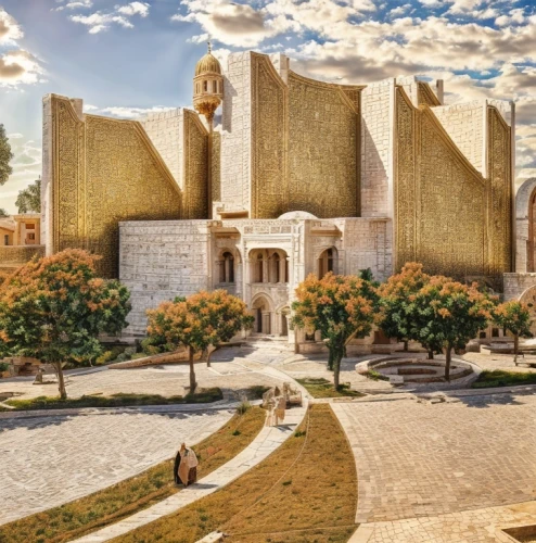 uzbekistan,bukhara,azmar mosque in sulaimaniyah,qasr al watan,genesis land in jerusalem,umayyad palace,qasr amra,persian architecture,monastery israel,iranian architecture,egyptian temple,jerusalem,qasr al kharrana,samarkand,king abdullah i mosque,tehran,hala sultan tekke,al nahyan grand mosque,yerevan,karnak,Architecture,General,Classic,Italian Byzantine