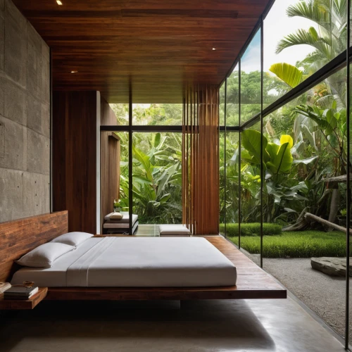 ubud,canopy bed,luxury bathroom,sleeping room,bamboo curtain,boutique hotel,eco hotel,tropical house,cabana,corten steel,modern room,bali,almond tiles,great room,interior modern design,guest room,roof landscape,contemporary decor,sleeping pad,sliding door,Photography,General,Natural