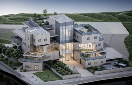 cubic house,modern architecture,cube house,modern house,eco-construction,dunes house,futuristic architecture,3d rendering,arhitecture,belvedere,cube stilt houses,luxury property,danish house,residential house,kirrarchitecture,contemporary,residential,smart house,grass roof,large home,Architecture,Small Public Buildings,Modern,Functional Sustainability 2