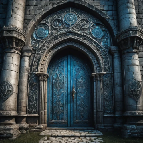 the door,portal,church door,iron door,blue door,doorway,door,old door,blue doors,creepy doorway,the threshold of the house,doors,metallic door,front door,open door,wooden door,home door,main door,hall of the fallen,threshold,Photography,General,Fantasy