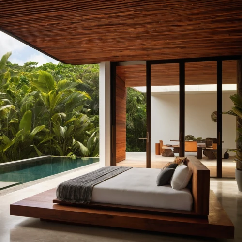 tropical house,interior modern design,holiday villa,luxury home interior,corten steel,roof landscape,contemporary decor,bamboo curtain,eco hotel,tropical greens,pool house,dunes house,cabana,modern decor,beautiful home,modern room,luxury property,home interior,great room,window covering,Photography,General,Natural