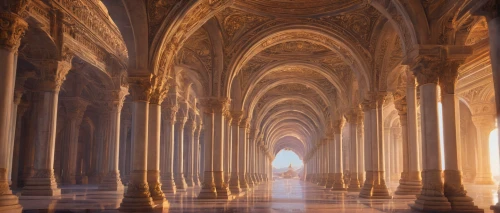 abbaye de belloc,the pillar of light,cloister,umayyad palace,pillars,hall of the fallen,arches,colonnade,the hassan ii mosque,monastery,islamic architectural,light rays,monastery israel,alhambra,cathedral,columns,games of light,hours of light,passage,light reflections,Photography,General,Fantasy