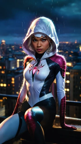 monsoon banner,superhero background,merc,huntress,sheik,nova,birds of prey-night,rain suit,digital compositing,red hood,symetra,cosplay image,3d render,assassin,cg artwork,super heroine,superhero,head woman,dusk background,full hd wallpaper