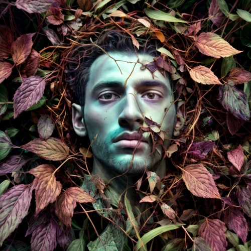 forest man,narcissus of the poets,undergrowth,shia,overgrown,gardener,leafed through,crown of thorns,fallen leaves,narcissus,flowerbed,garden of eden,nature and man,wilted,kahila garland-lily,crown-of-thorns,secret garden of venus,uprooted,green waste,plant bed