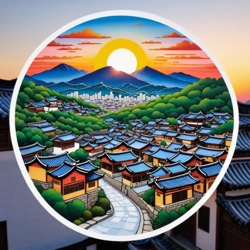 yeongsanhong,yunnan,bukchon,shaanxi province,panokseon,korean folk village,south korea,hanok,guizhou,huashan,damyang,chinese art,yuanyang,gangwon do,gyeonggi do,oriental painting,daejeon,zhejiang,bianzhong,danyang eight scenic,Illustration,Abstract Fantasy,Abstract Fantasy 12