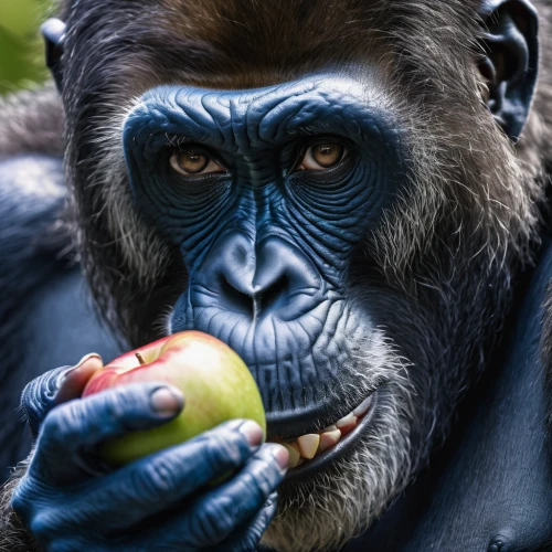 woman eating apple,crab-eating macaque,eating apple,common chimpanzee,bonobo,great apes,chimpanzee,primate,gorilla,chimp,celebes crested macaque,monkey banana,ape,omnivore,mandrill,animal photography,primates,baby playing with food,macaque,baboon,Photography,General,Natural