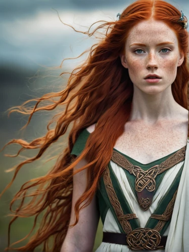 celtic queen,celtic woman,redheads,celt,merida,heroic fantasy,elven,fantasy woman,the enchantress,warrior woman,redheaded,female warrior,celtic harp,fantasy portrait,fae,red-haired,irish,orla,redhead,sorceress,Photography,Fashion Photography,Fashion Photography 06