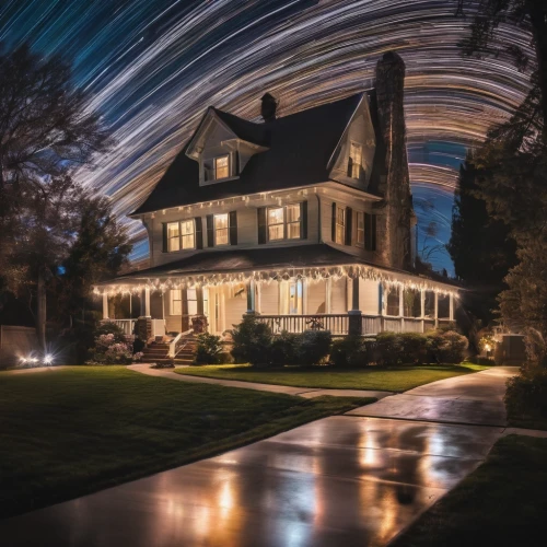 star trail,star trails,long exposure,long exposure light,light trails,starry night,light trail,drawing with light,light paint,lightpainting,starscape,longexposure,light painting,night photography,astrophotography,astronomy,victorian house,star winds,victorian,creepy house,Photography,Artistic Photography,Artistic Photography 04