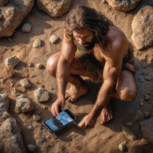 cave man,caveman,neanderthal,stone age,neanderthals,paleolithic,stone tool,human evolution,mobile devices,neo-stone age,mobile device,prehistoric art,ereader,mobile tablet,neolithic,man with a computer,archeology,holding ipad,the tablet,tablets consumer,Photography,General,Natural