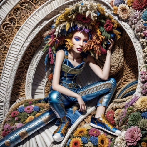 girl in a wreath,cleopatra,fashion dolls,baroque angel,secret garden of venus,designer dolls,rococo,rapunzel,harp with flowers,fashion doll,cinderella,vogue,painter doll,baroque,celestial chrysanthemum,porcelain dolls,fairy peacock,bjork,dollhouse,needlework