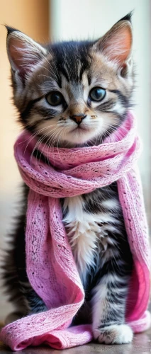 scarf animal,scarf,wrapped up,pink cat,cute cat,animals play dress-up,blossom kitten,tabby kitten,kitten hat,warm and cozy,cat image,beautiful bonnet,kitten,fashion accessory,arabian mau,bundled,funny cat,headscarf,fashion model,the pink panter,Conceptual Art,Fantasy,Fantasy 14