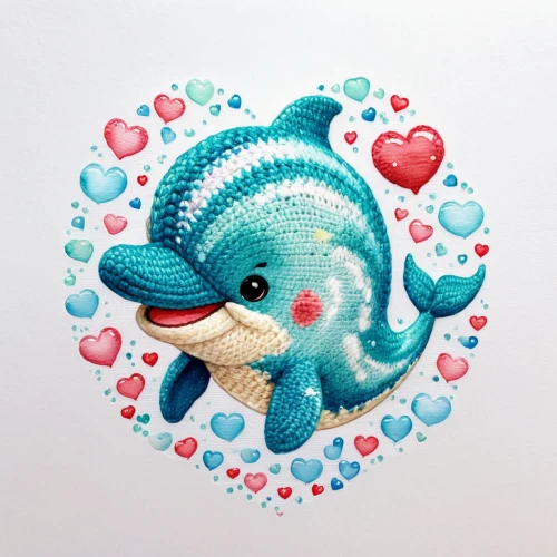 watery heart,baby whale,blue elephant,little whale,parrotfish,stitched heart,teal stitches,cuthulu,dolphin fish,betta,coelacanth,blue fish,dolphin,zippered heart,narwhal,mermaid vectors,betta fish,sea animal,marine mammal,the zodiac sign pisces,Illustration,Japanese style,Japanese Style 01