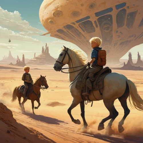 sci fiction illustration,viewing dune,rem in arabian nights,dune,capture desert,nomads,airships,desert safari,the wanderer,desert landscape,digital nomads,camel caravan,nomad,dune 45,desert background,traveler,wanderer,travelers,traveller,desert desert landscape,Illustration,Realistic Fantasy,Realistic Fantasy 12