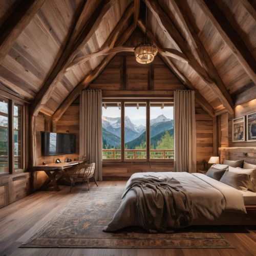 log home,the cabin in the mountains,log cabin,wooden beams,sleeping room,chalet,great room,wooden floor,loft,rustic,attic,wooden house,wood window,wood floor,wooden roof,wooden planks,bed in the cornfield,cabin,lodge,timber house,Photography,General,Natural