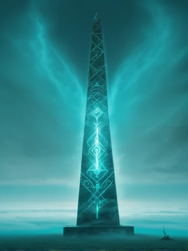 obelisk,cellular tower,obelisk tomb,monolith,electric tower,spire,communications tower,beacon,daymark,electric lighthouse,cell tower,steel tower,the pillar of light,tower of babel,megalith,kharut pyramid,teal digital background,radio tower,shard of glass,russian pyramid,Photography,Artistic Photography,Artistic Photography 07