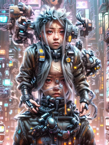 cyberpunk,cybernetics,sci fiction illustration,cyborg,cyberspace,streampunk,cyber,scifi,dystopia,biomechanical,dystopian,humanoid,sci fi,futuristic,sci-fi,sci - fi,steampunk,world digital painting,valerian,mecha