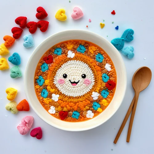 kawaii food,marshmallow art,baby playing with food,crochet pattern,colorful pasta,kawaii foods,round kawaii animals,kawaii panda emoji,kawaii panda,sushi art,kawaii ice cream,girl with cereal bowl,kawaii animal patch,kawaii animal patches,kawaii owl,lego pastel,crochet,food collage,pom-pom,bowl cake,Illustration,Japanese style,Japanese Style 01